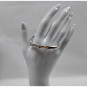 Rare! Vintage Tiffany & Co Cuff Bracelet Olive Branch Style Sterling Silver 925